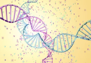 imagen conceptual del genoma humano